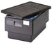 Cambro EPP180S110 stackable top load EPP food pan carrier, angled view
