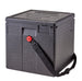 Cambro EPPMBWSTSW110 insulated milk crate carrier with web strap, black