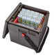 Cambro EPPMBWSTSW110 insulated milk crate carrier, angled view