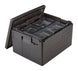Cambro EPPMTSW110 insulated meal tray carrier, angled view