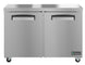 Hoshizaki EUF48A 48 inch two section undercounter freezer, front view