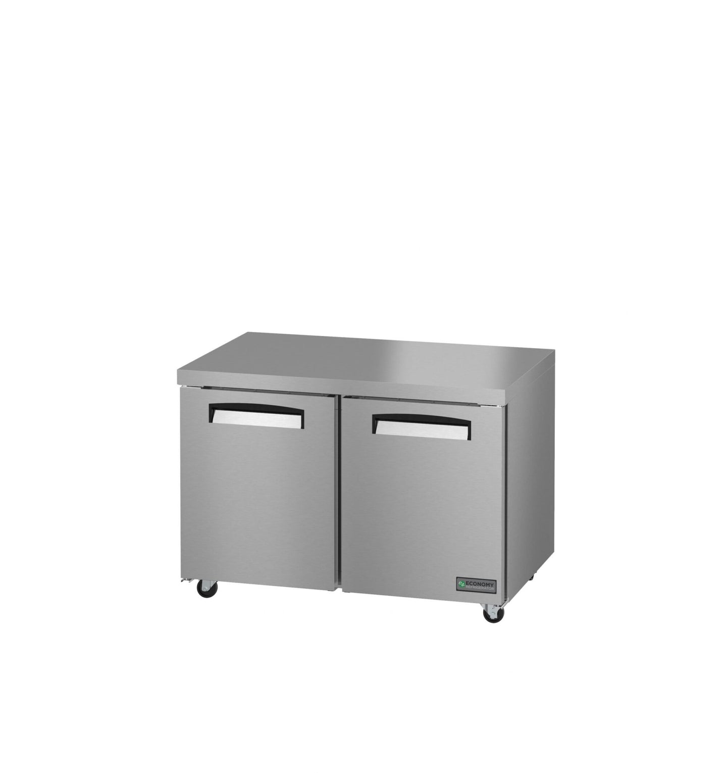 Hoshizaki EUR48A 48 inch Economy Series two section undercounter refrigerator, left view