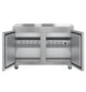 Hoshizaki EUR48A undercounter refrigerator with doors open showing shelving