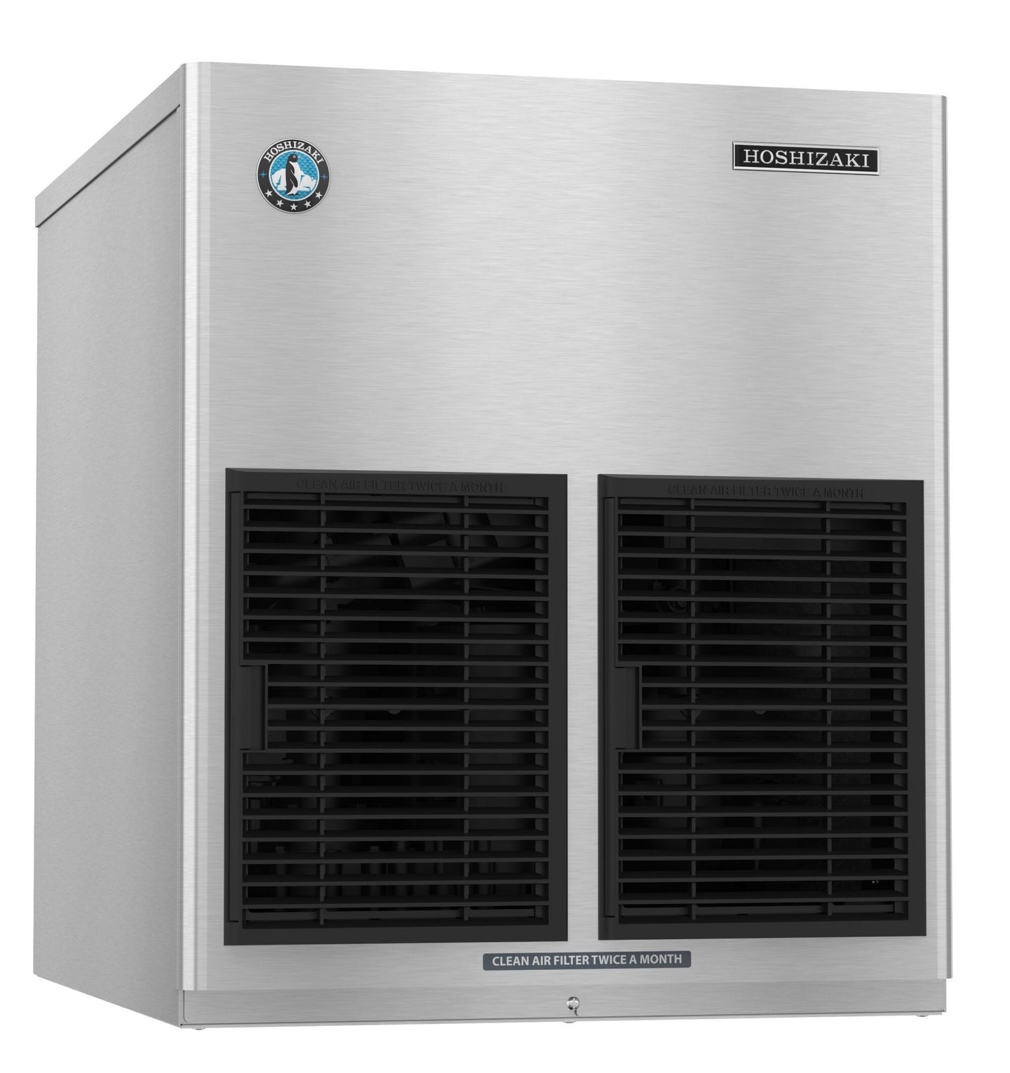 Hoshizaki F-1022MAK 22 inch air-cooled modular flake ice machine, right side view
