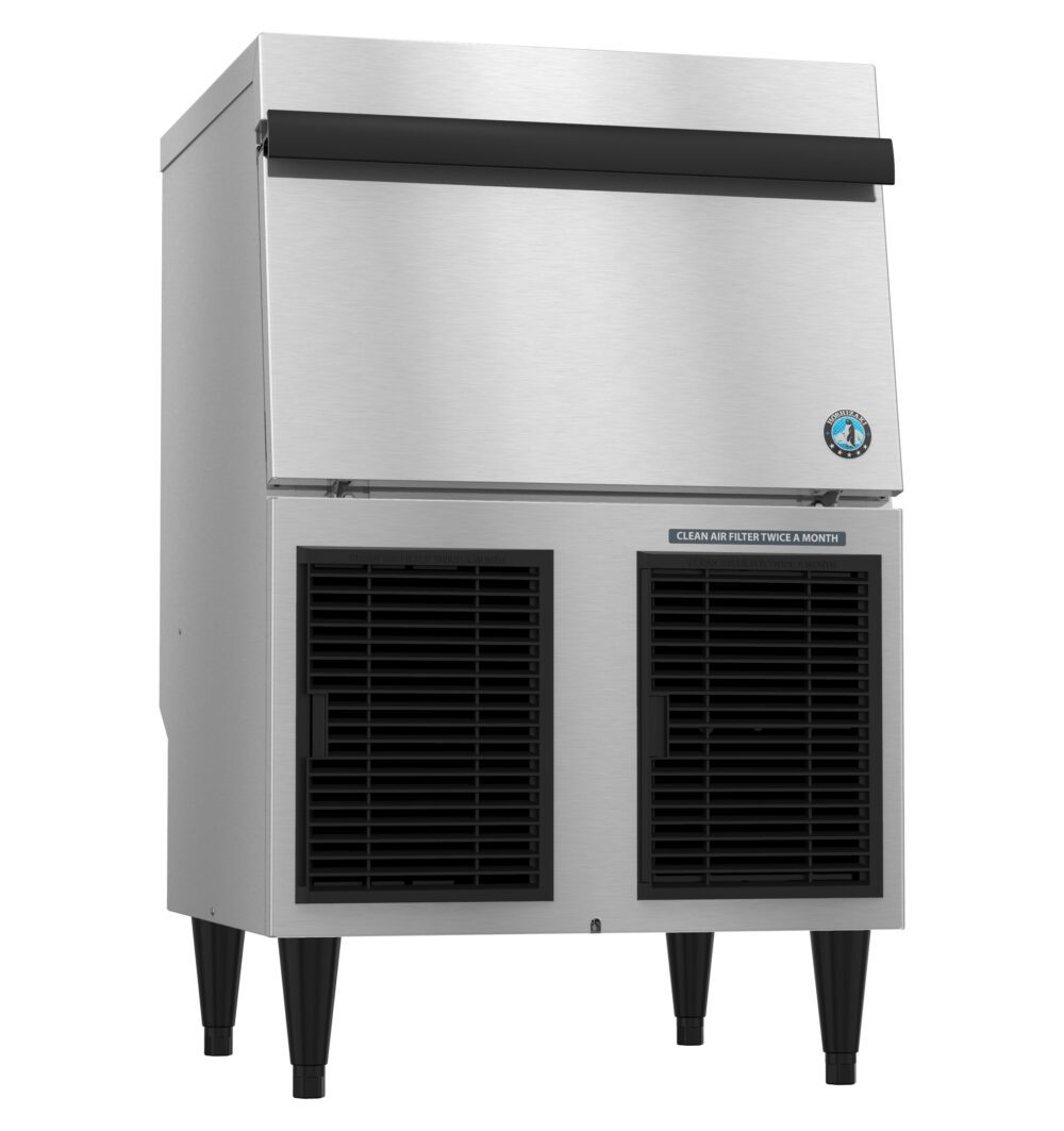 Hoshizaki F-330BAK-C air-cooled cubelet ice machine with built-in 80 lb storage bin