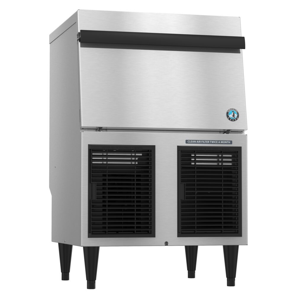 Hoshizaki F-330BAK air-cooled flake ice machine with built-in 80 lb storage bin