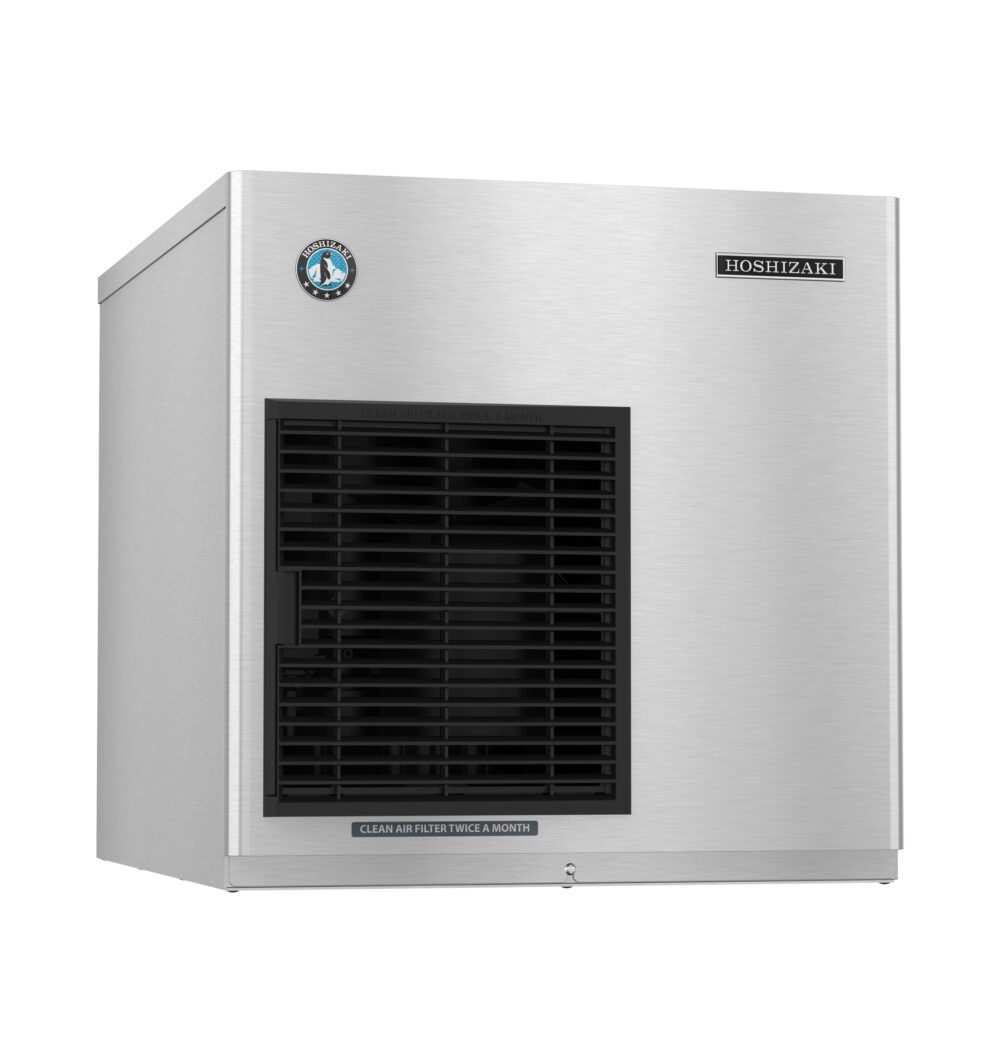 Hoshizaki F-422MAK 22 inch air-cooled modular flake ice machine, right side view