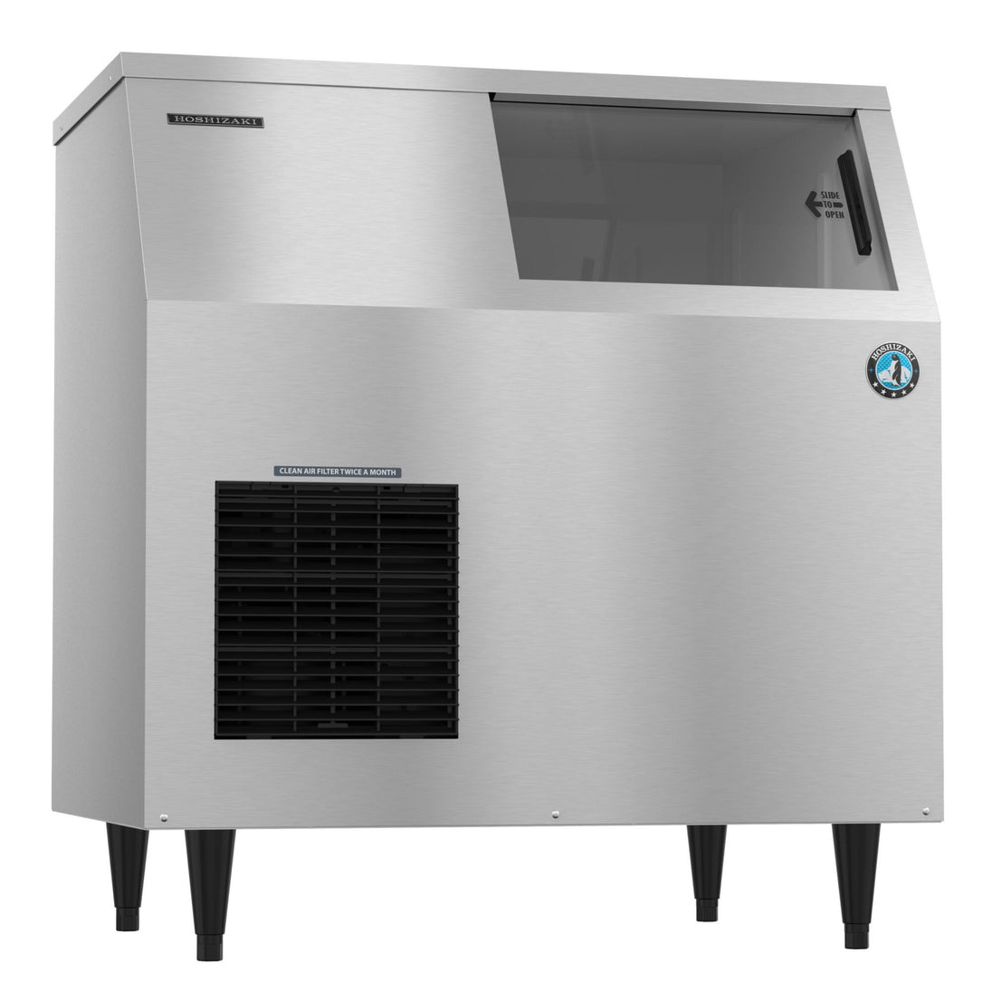 Hoshizaki F-500BAJ air-cooled flake ice machine with built-in 170 lb storage bin
