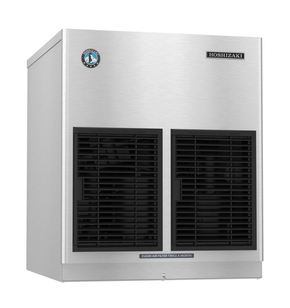 Hoshizaki F-622MAK-C 22 inch air-cooled modular cubelet ice machine, right side view