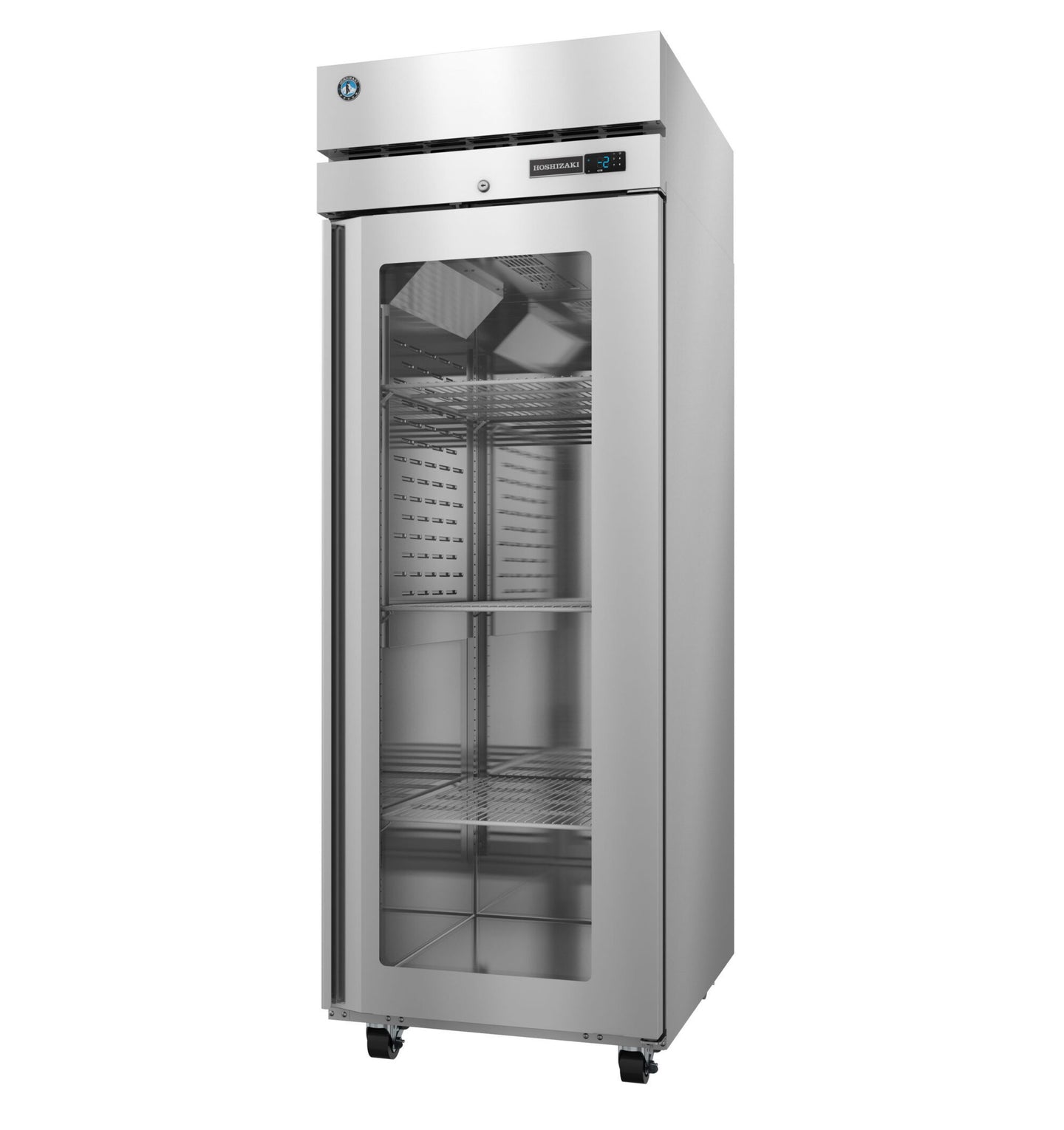 Hoshizaki F1A-FGE glass door reach-in freezer left side view