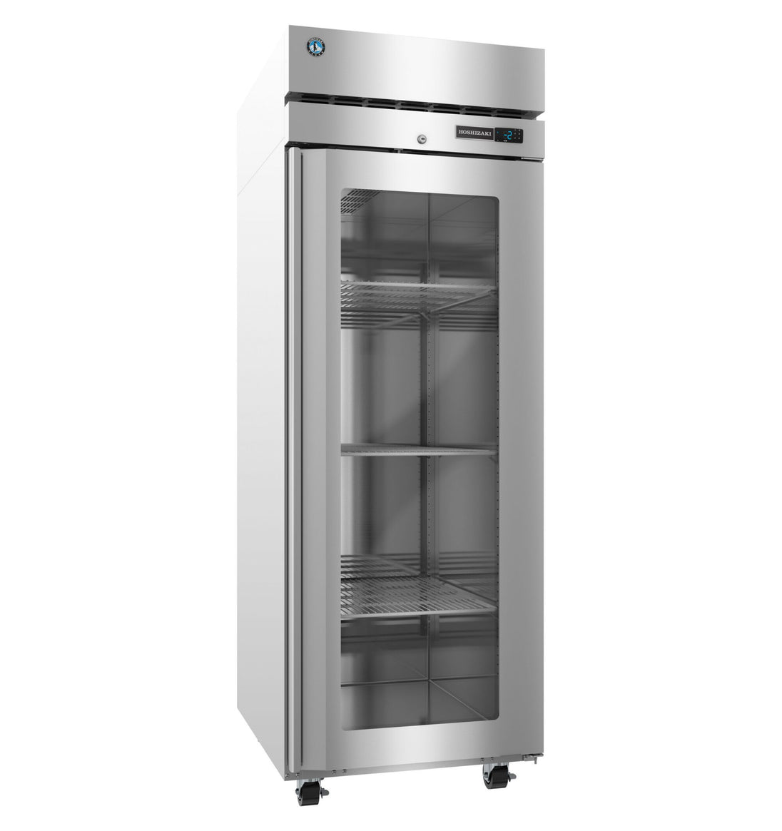 Hoshizaki F1A-FGE glass door reach-in freezer right side view