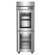 Hoshizaki F1A-HGE Steelheart Series single section half glass door reach-in freezer front view