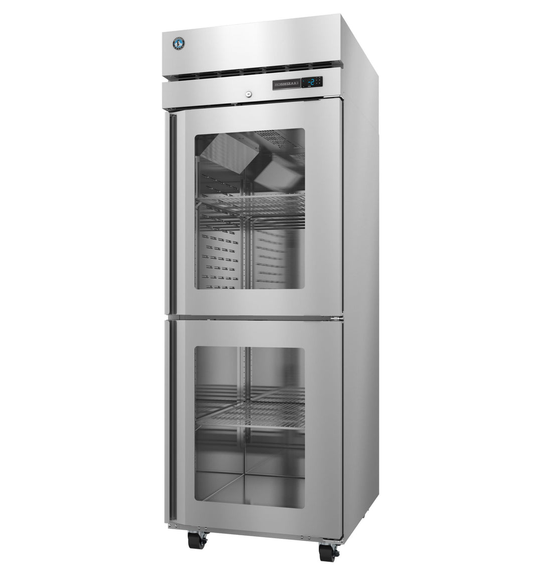 Hoshizaki F1A-HGE half glass door reach-in freezer left side view