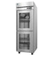 Hoshizaki F1A-HGE half glass door reach-in freezer left side view