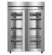 Hoshizaki F2A-FGE Steelheart Series two section glass door reach-in freezer front view