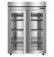 Hoshizaki F2A-FGE Steelheart Series two section glass door reach-in freezer front view