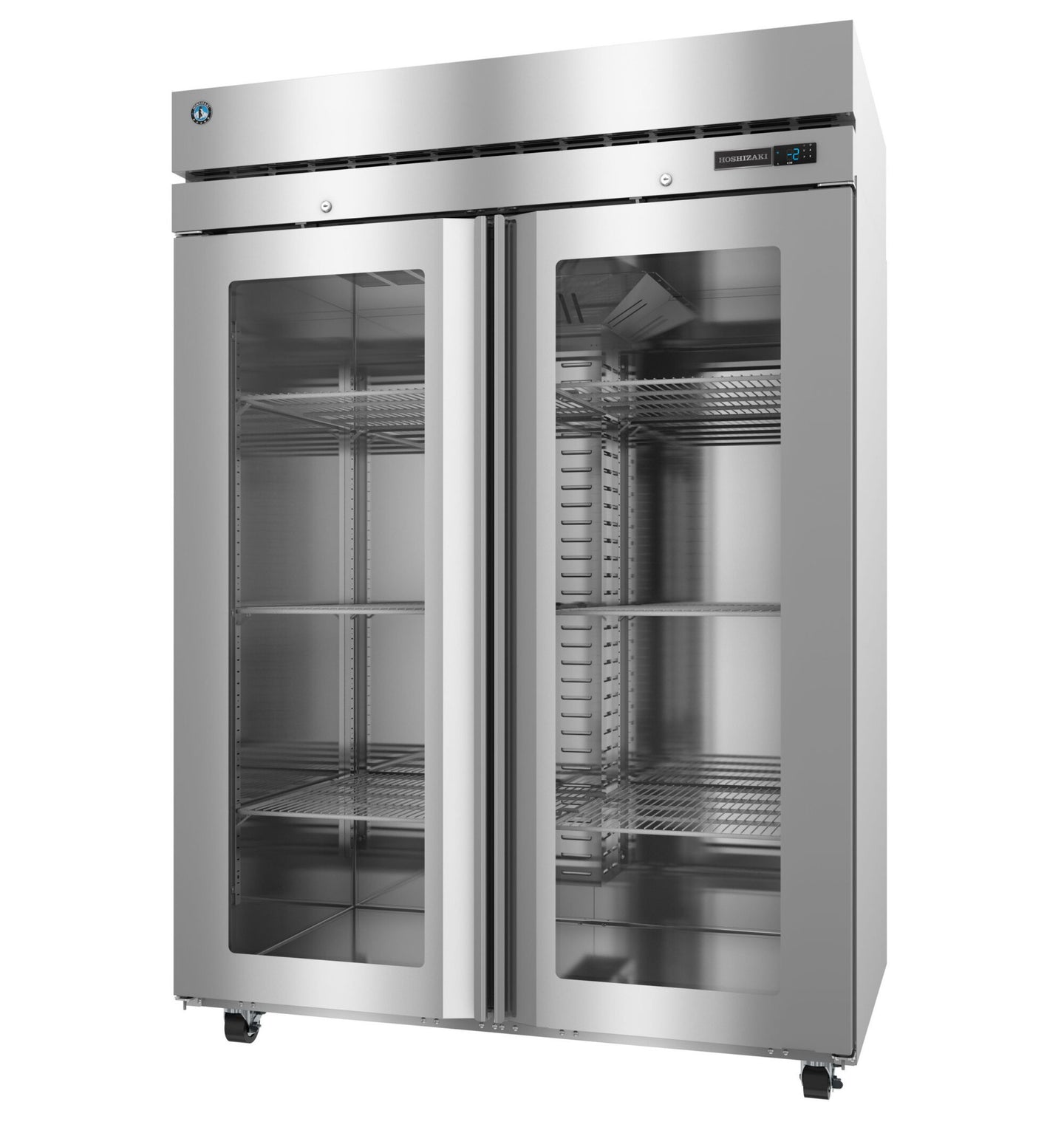 Hoshizaki F2A-FGE glass door reach-in freezer left side view