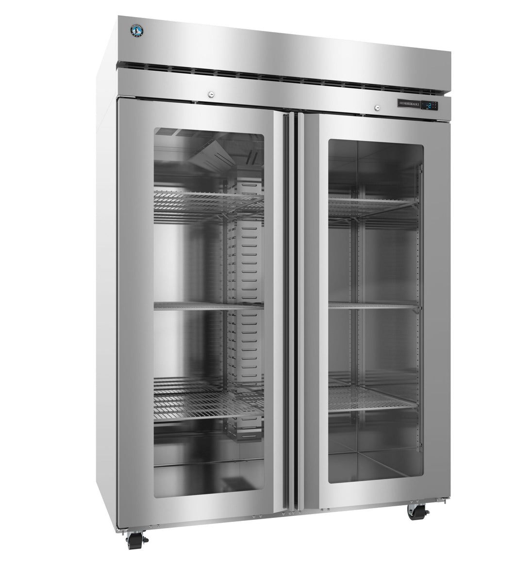 Hoshizaki F2A-FGE glass door reach-in freezer right side view