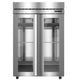 Hoshizaki F2A-FGEN Steelheart Series two section glass door reach-in freezer front view