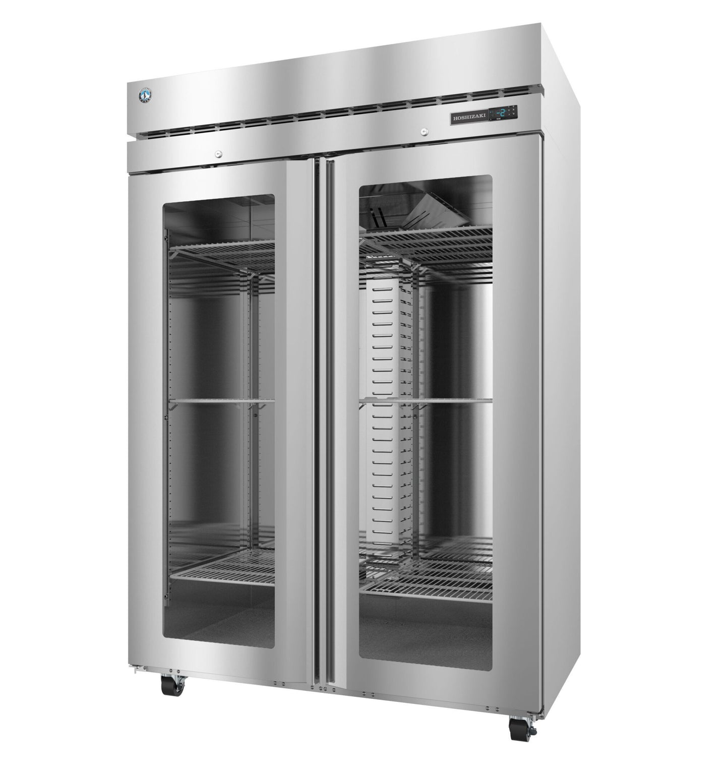 Hoshizaki F2A-FGEN glass door reach-in freezer left side view