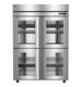 Hoshizaki F2A-HGE Steelheart Series two section half glass door reach-in freezer front view