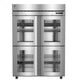 Hoshizaki F2A-HGE Steelheart Series two section half glass door reach-in freezer front view
