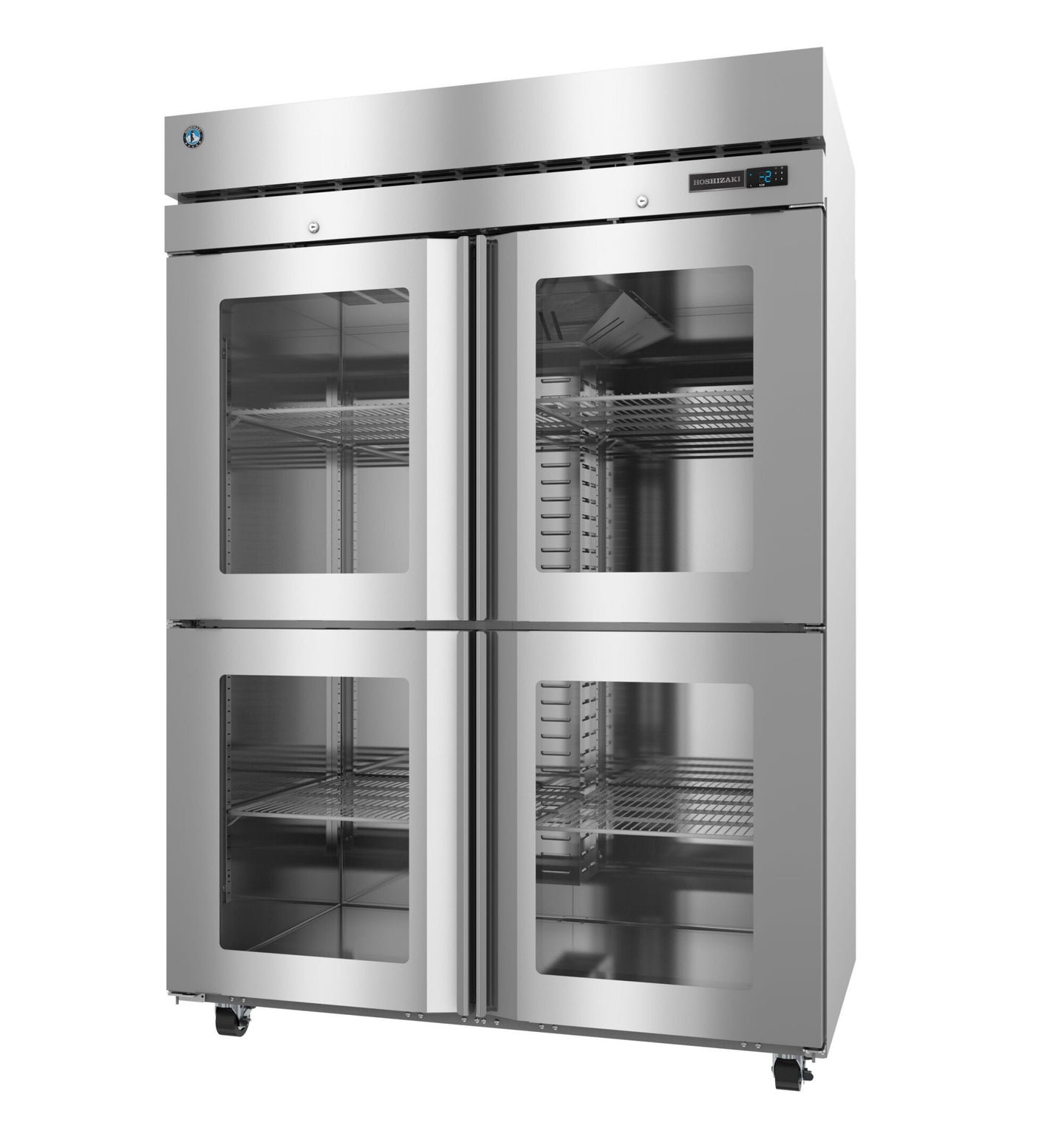 Hoshizaki F2A-HGE half glass door reach-in freezer left side view