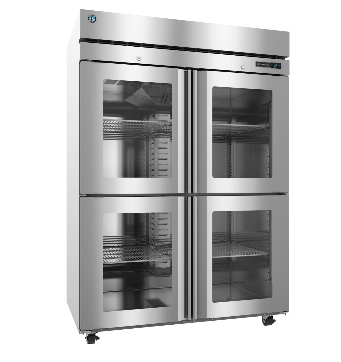Hoshizaki F2A-HGE half glass door reach-in freezer right side view