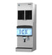Hoshizaki FD-1002MRJZ-C cubelet ice machine paired with a DM-4420N dispenser, left view