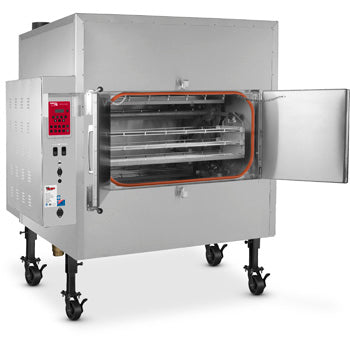 Cookshack FEC500 Fast Eddy's pellet fired rotisserie smoker oven stainless steel