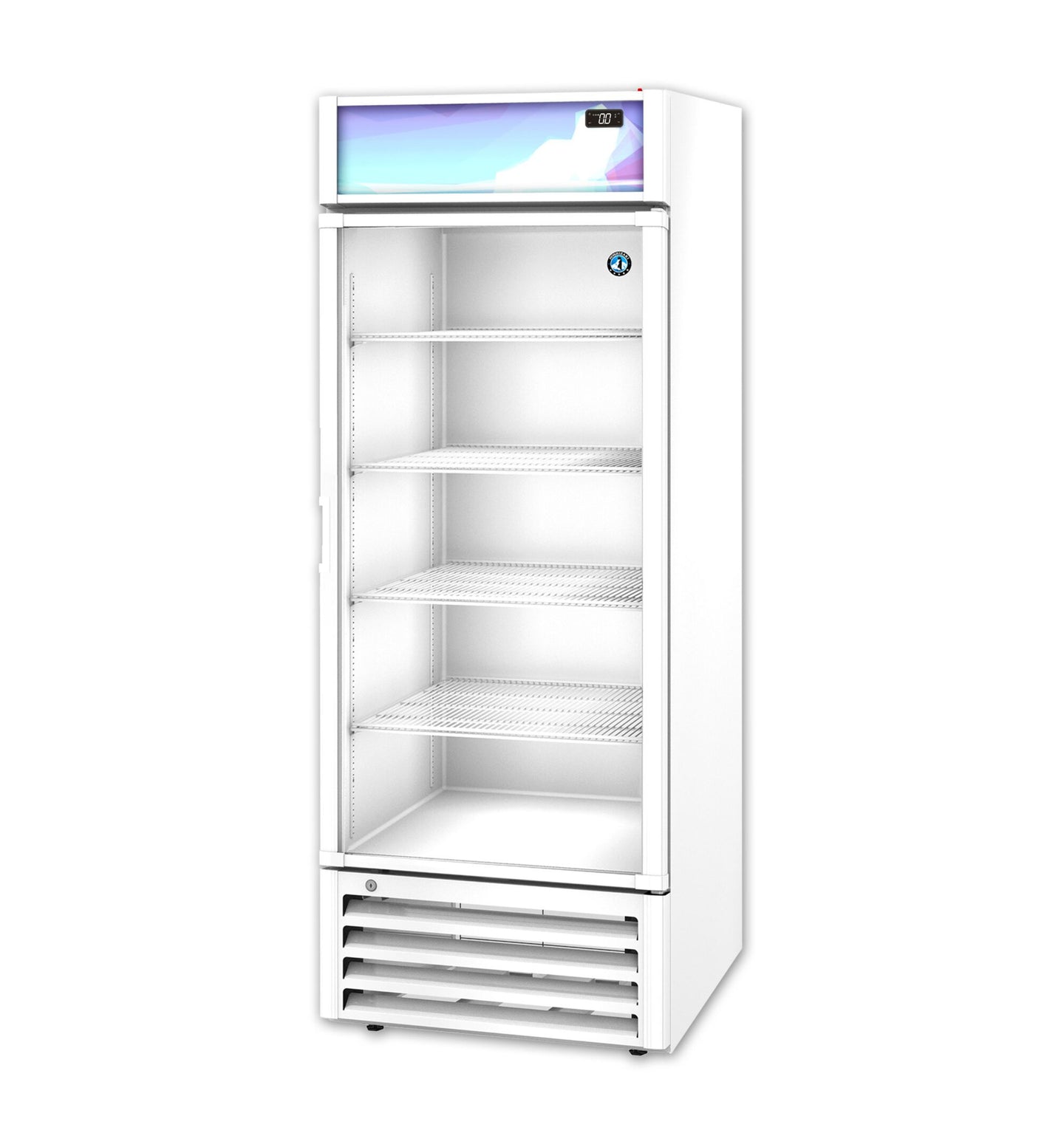 Hoshizaki FM-23-HC-WHT white freezer merchandiser left side view
