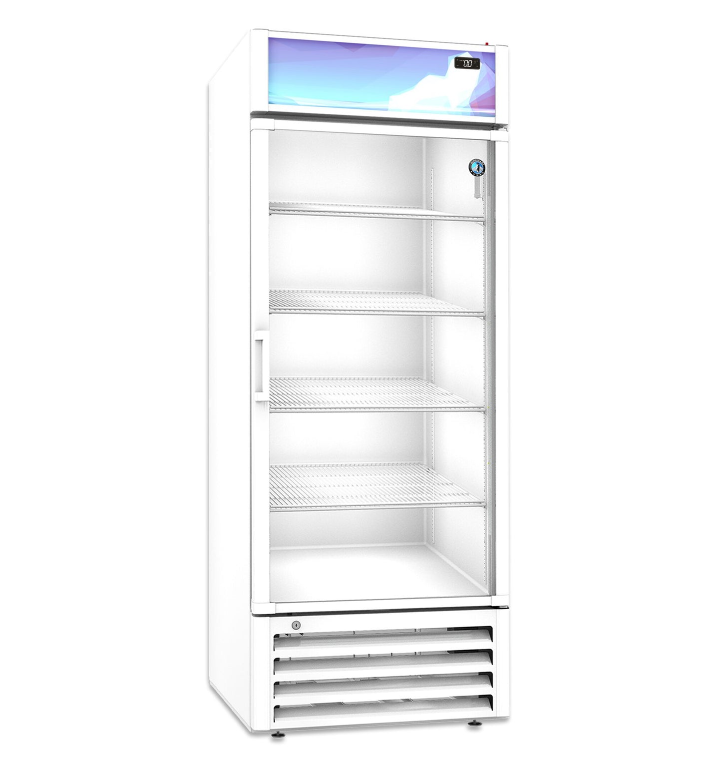 Hoshizaki FM-23-HC-WHT white freezer merchandiser right side view