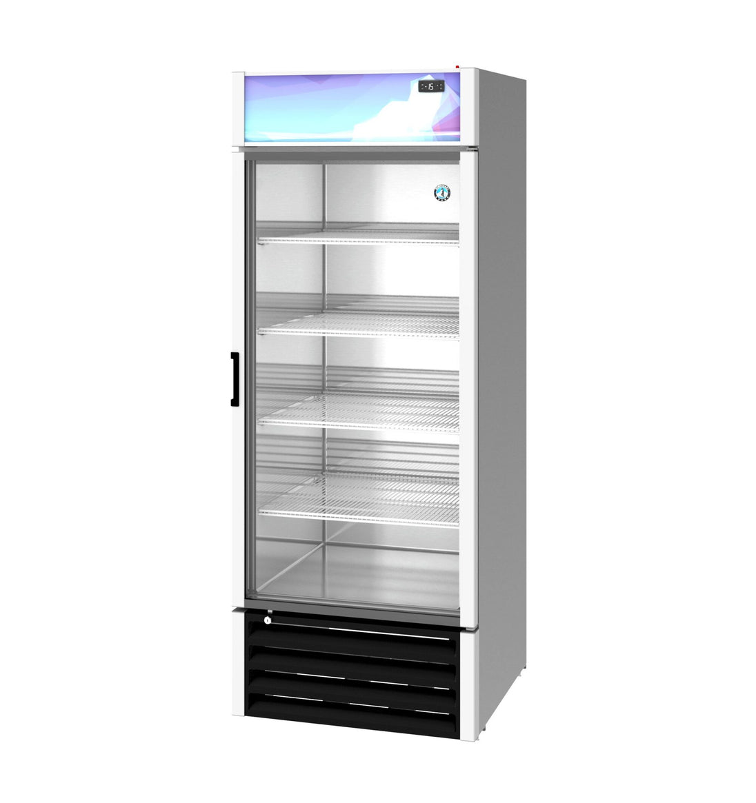 Hoshizaki FM-23-HC glass door freezer merchandiser left side view