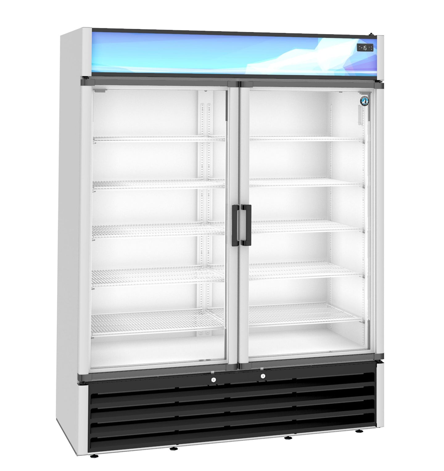 Hoshizaki FM-49-HC two section freezer merchandiser right side view