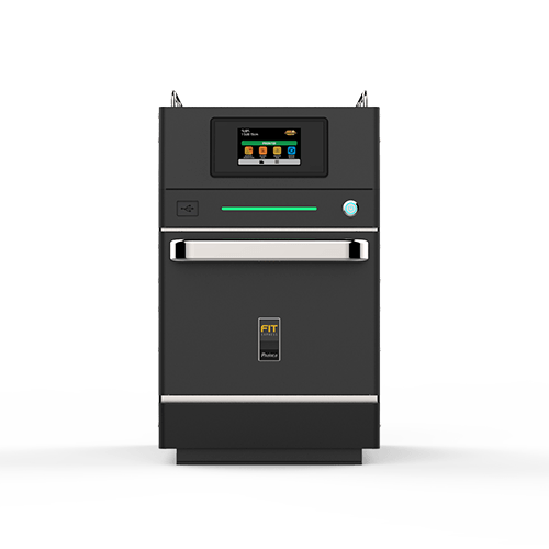 Pratica Fit Express ventless high-speed oven in black, front view