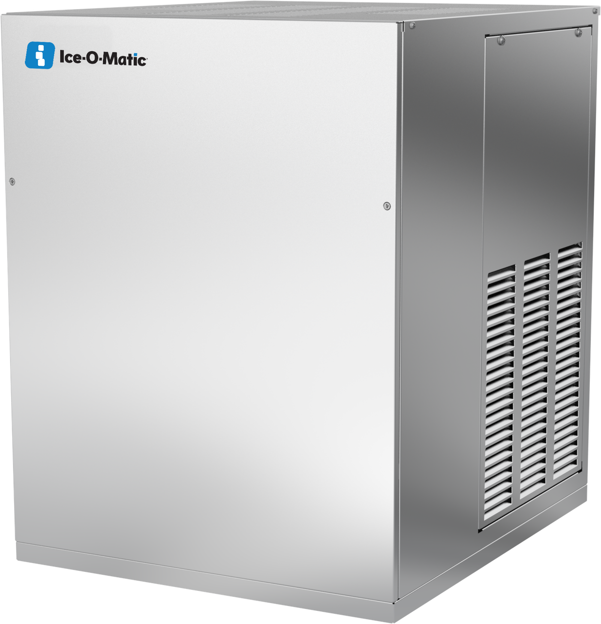 Ice-O-Matic MFI0800A90 flake ice machine, right angle view
