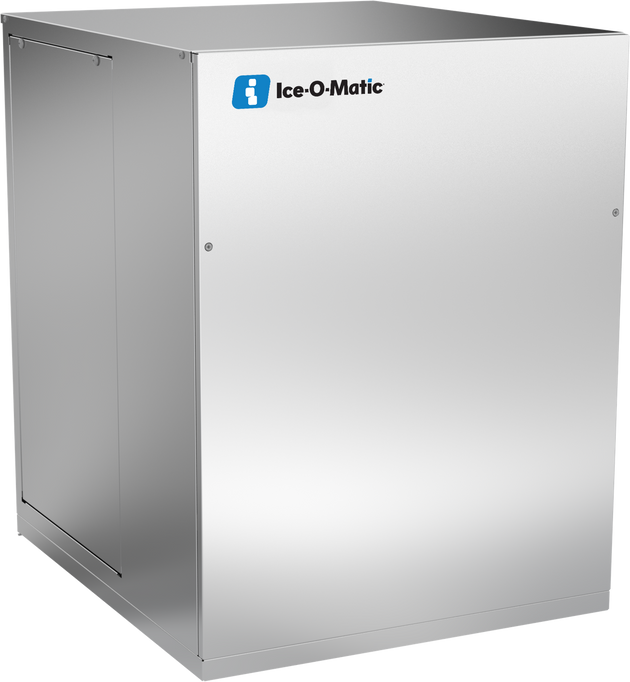 Ice-O-Matic MFI0800R flake ice machine, left angle view