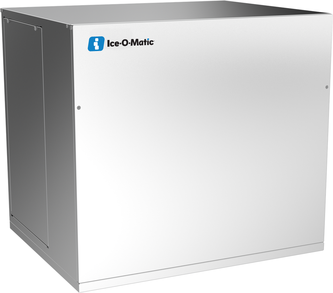 Ice-O-Matic MFI2306R49 flake ice machine, left angle view