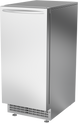 Ice-O-Matic GEMU09090 self-contained undercounter Pearl ice machine, right angle view