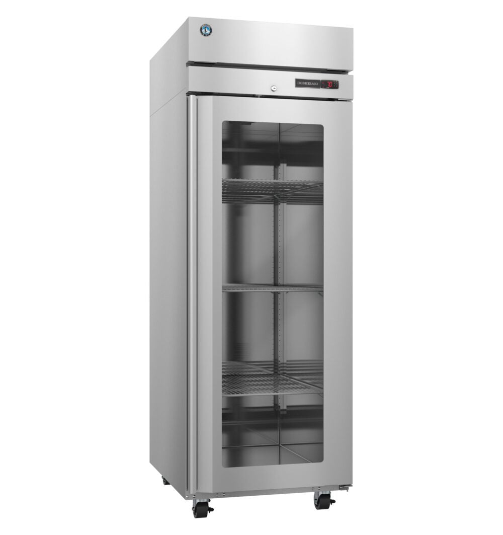 Hoshizaki HC1A-FGE single section Steelheart heated holding cabinet with full glass door, right side view