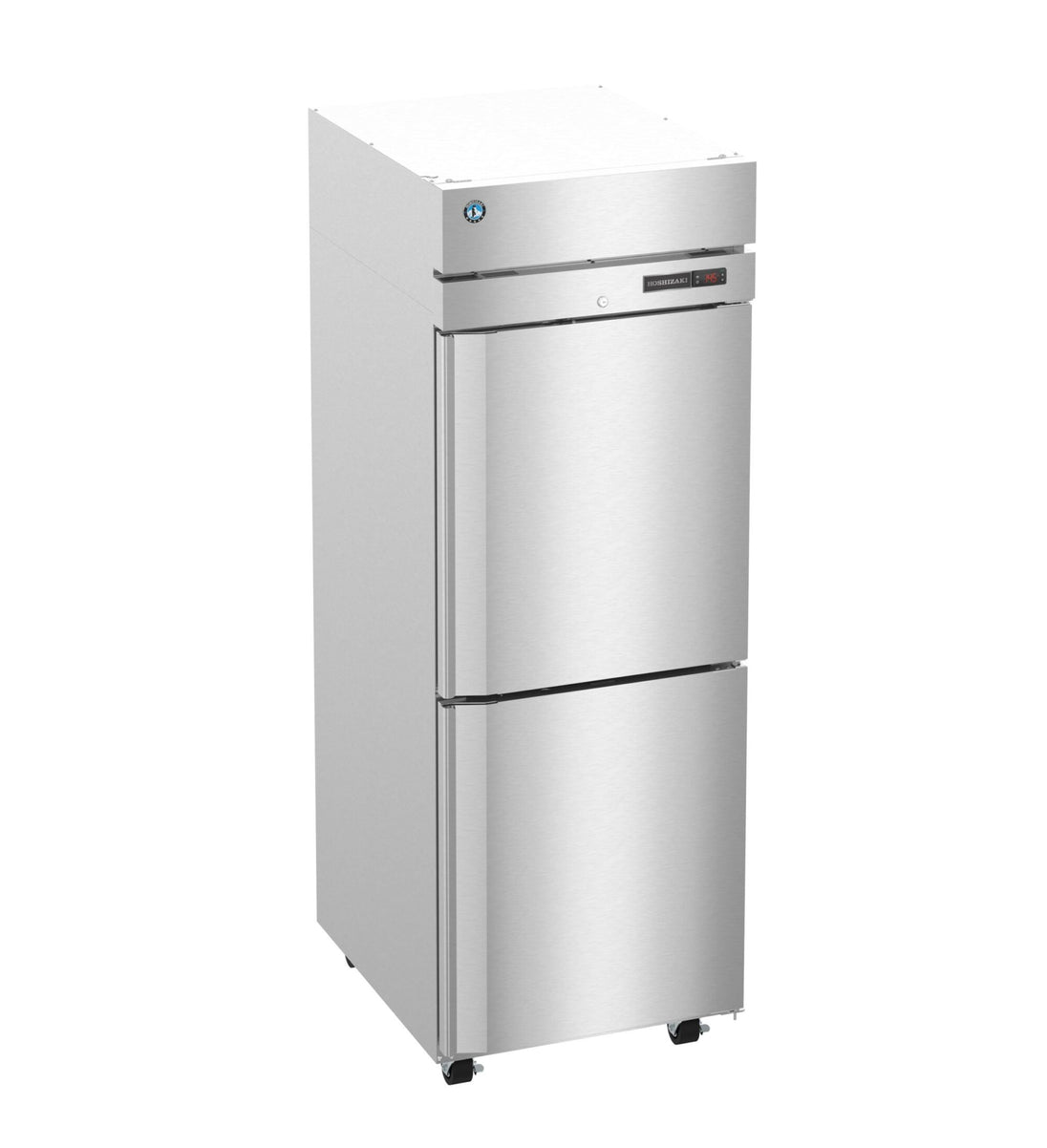 Hoshizaki HC1A-HS heated holding cabinet angled view showing half door configuration