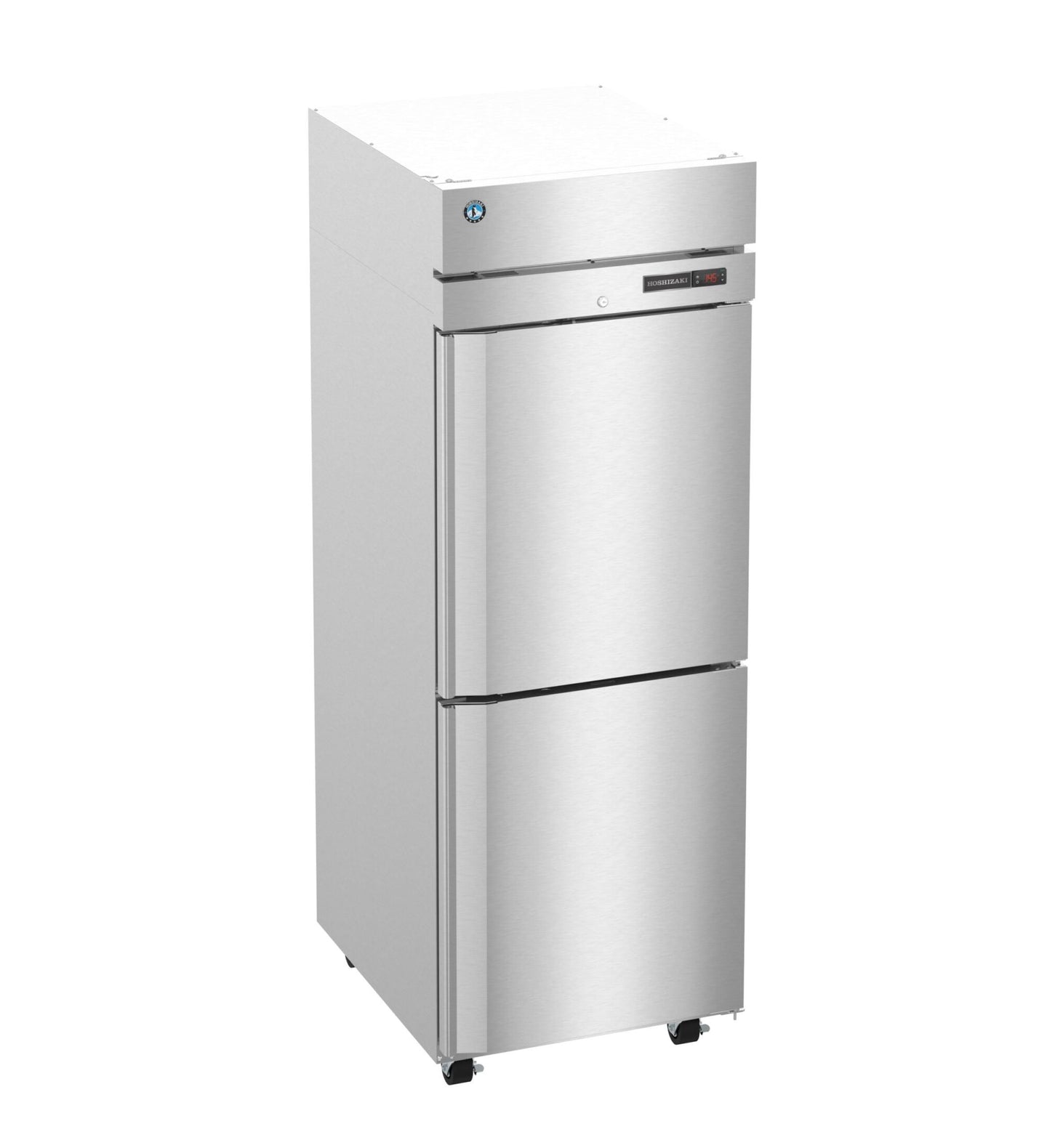 Hoshizaki HC1A-HS heated holding cabinet angled view showing half door configuration
