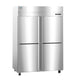 Hoshizaki HC2A-HS two section heated holding cabinet with half stainless doors, right side view