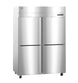 Hoshizaki HC2A-HS two section heated holding cabinet with half stainless doors, right side view