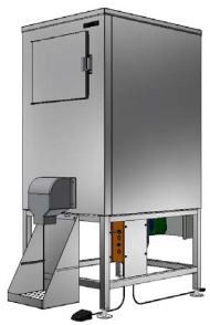 Hoshizaki HCD-500B ice bagging system detail view