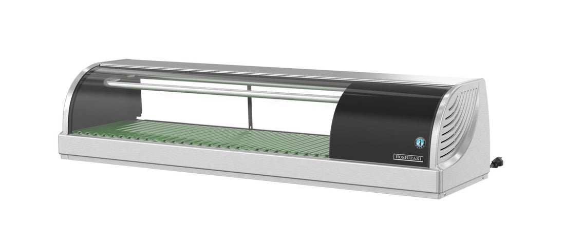Hoshizaki HNC-120BA-R-SLH 47 inch refrigerated sushi display case with curved front glass