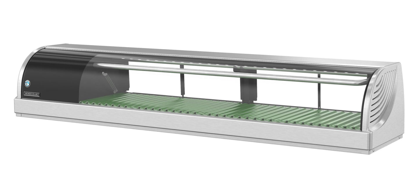 Hoshizaki HNC-150BA-L-SLH 59 inch refrigerated sushi display case with left side condenser
