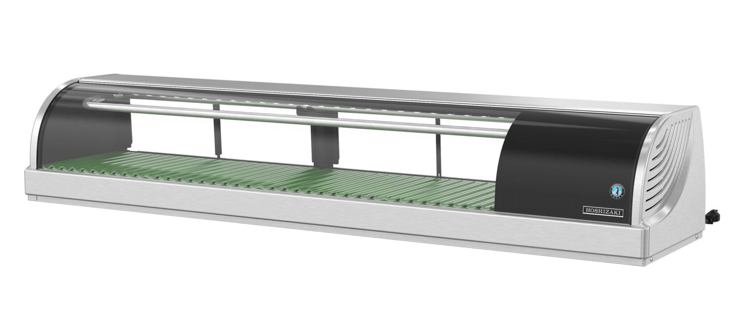 Hoshizaki HNC-150BA-R-SLH 59 inch refrigerated sushi display case with right side condenser