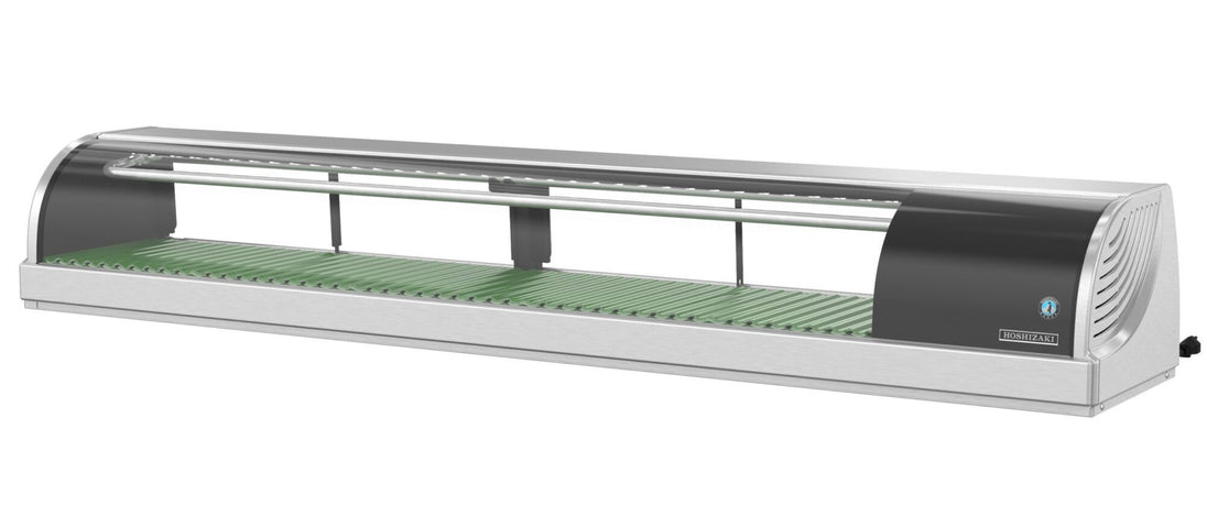 Hoshizaki HNC-180BA-R-SLH 70 inch refrigerated sushi display case with right side condenser