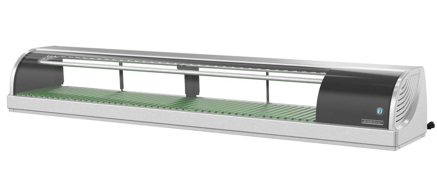 Hoshizaki HNC-180BA-R-SLH 70 inch refrigerated sushi display case with right side condenser